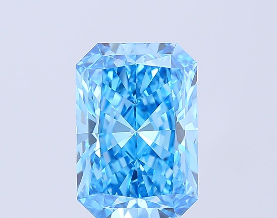 3.03 Carat Radiant Cut Fancy Blue