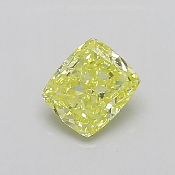 0.70 Carat Cushion Cut Fancy Yellow