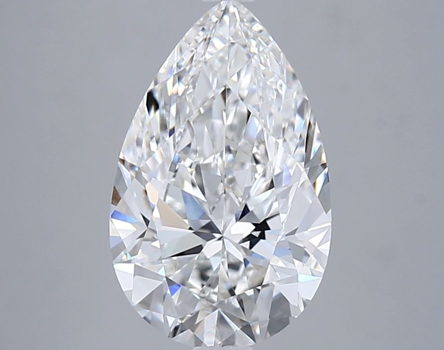 3.06 Carat F-VVS2 Pear Lab Diamond