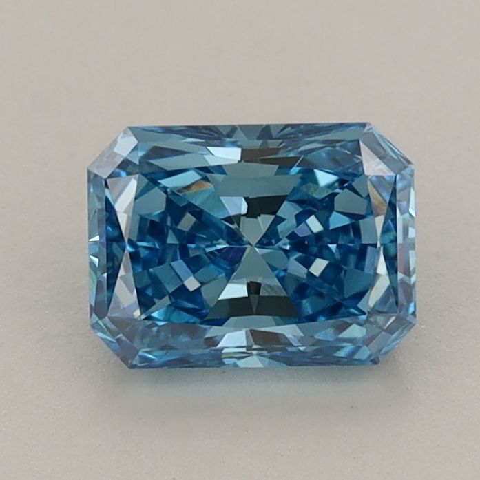 0.91 Carat Radiant Cut Fancy Blue