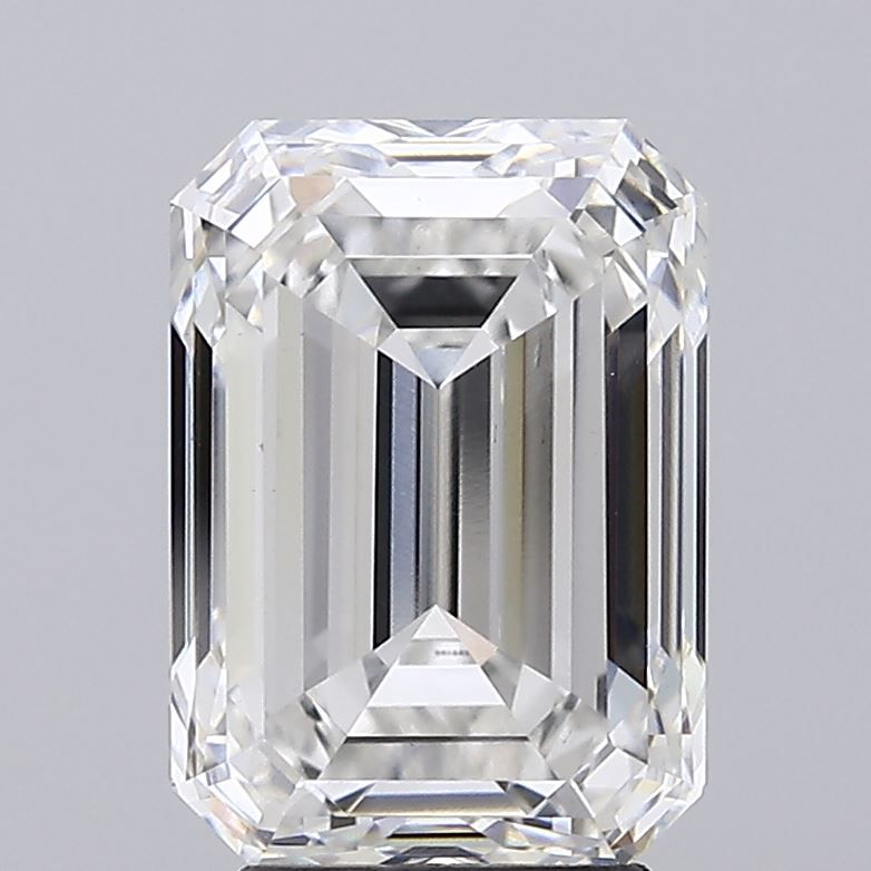 5.02 Carat F-VVS2 Emerald Lab Diamond