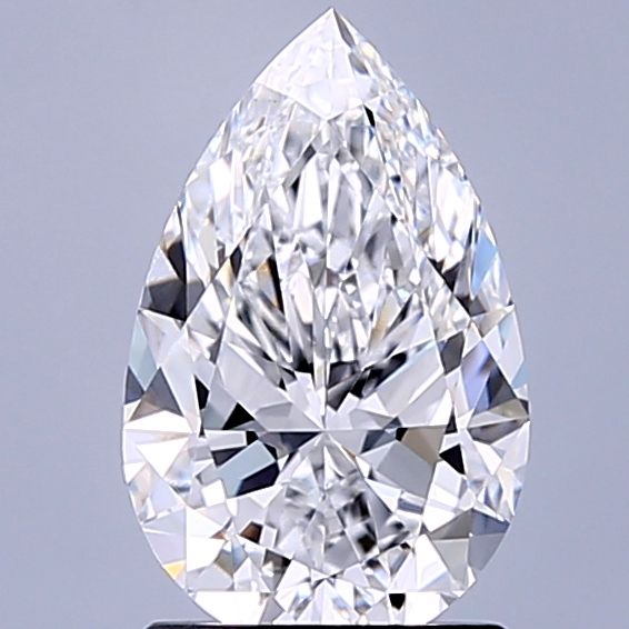 1.61 Carat D-VVS1 Pear Lab Diamond