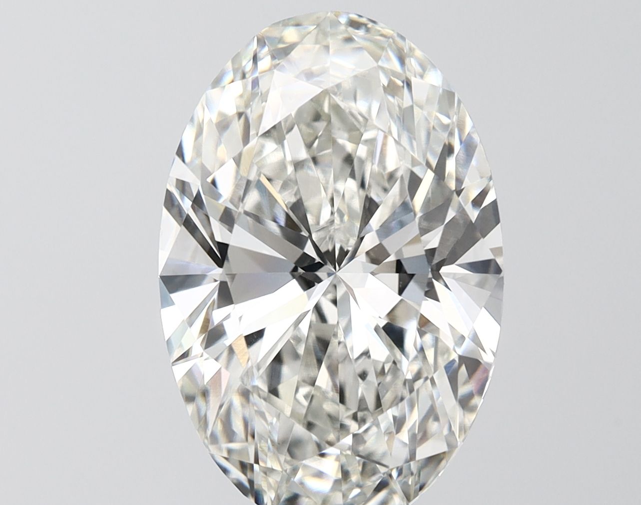 6.16 Carat H-VVS2 Oval Lab Diamond