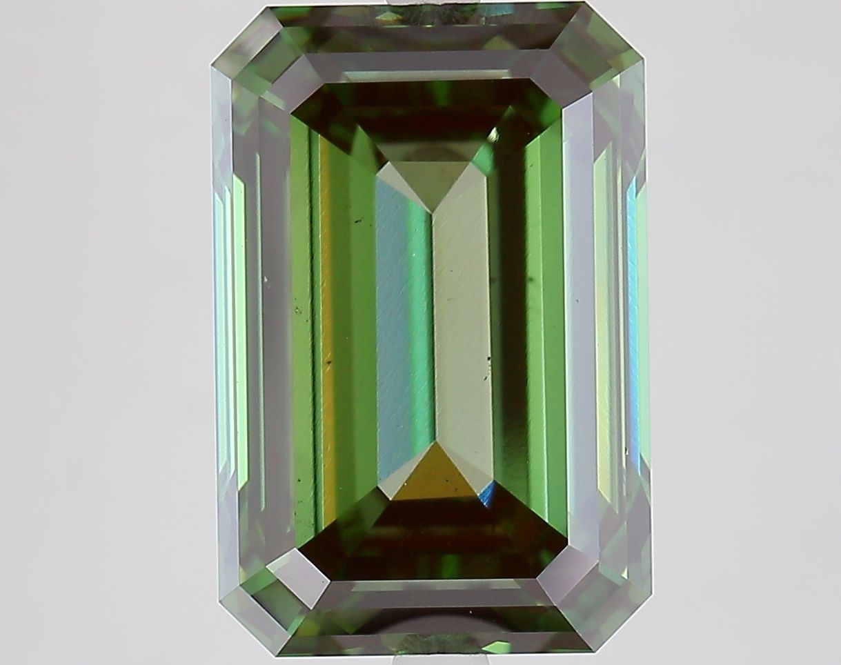 8.55 Carat Emerald Cut Fancy Green