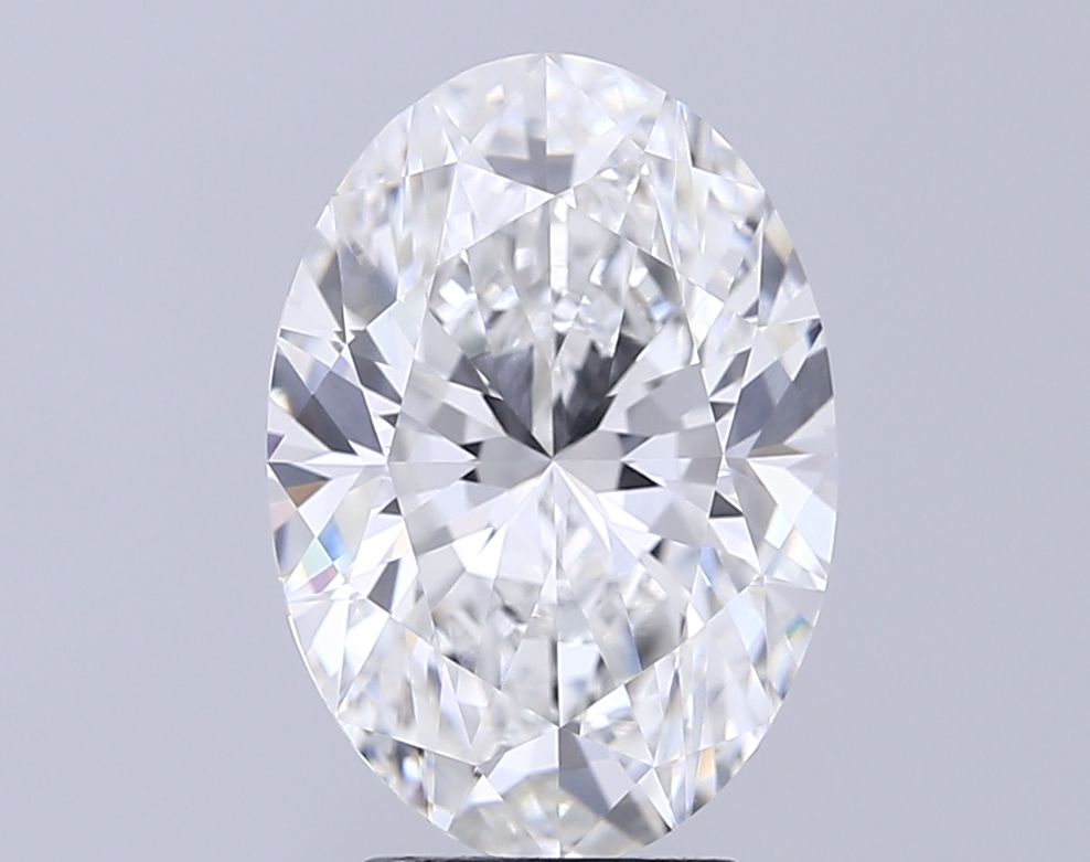 4.53 Carat F-VVS2 Oval Lab Diamond