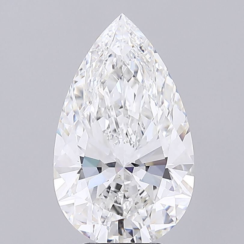 6.02 Carat F-VVS2 Pear Lab Diamond