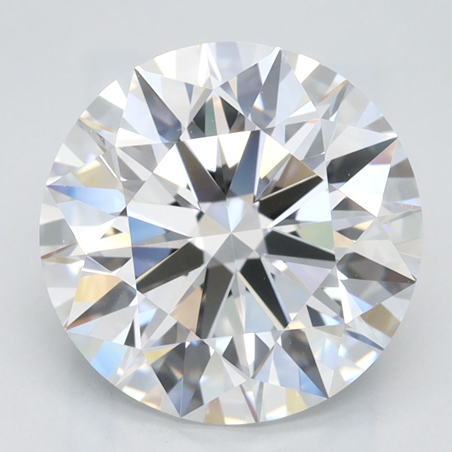 3.07 Carat D-IF Round Lab Diamond