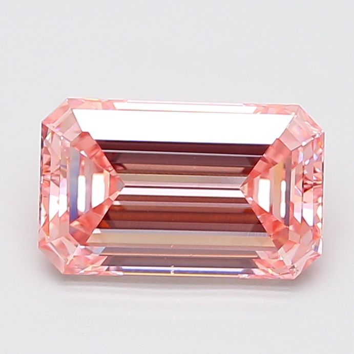 5.02 Carat Emerald Cut Fancy Pink