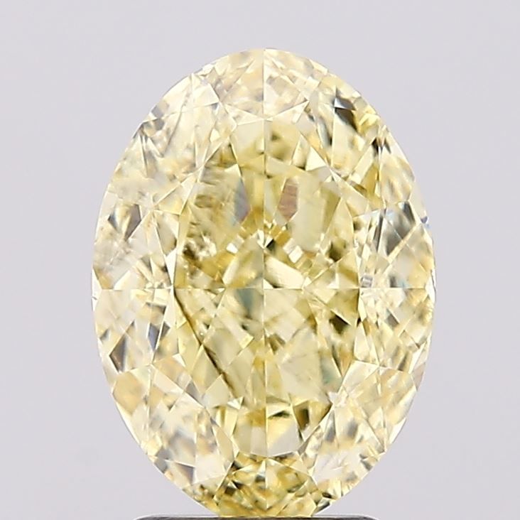 3.12 Carat Oval Cut Fancy Yellow