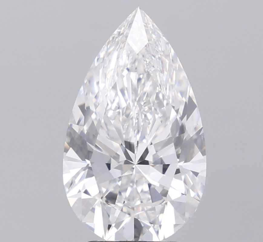 4.49 Carat E-VVS2 Pear Lab Diamond