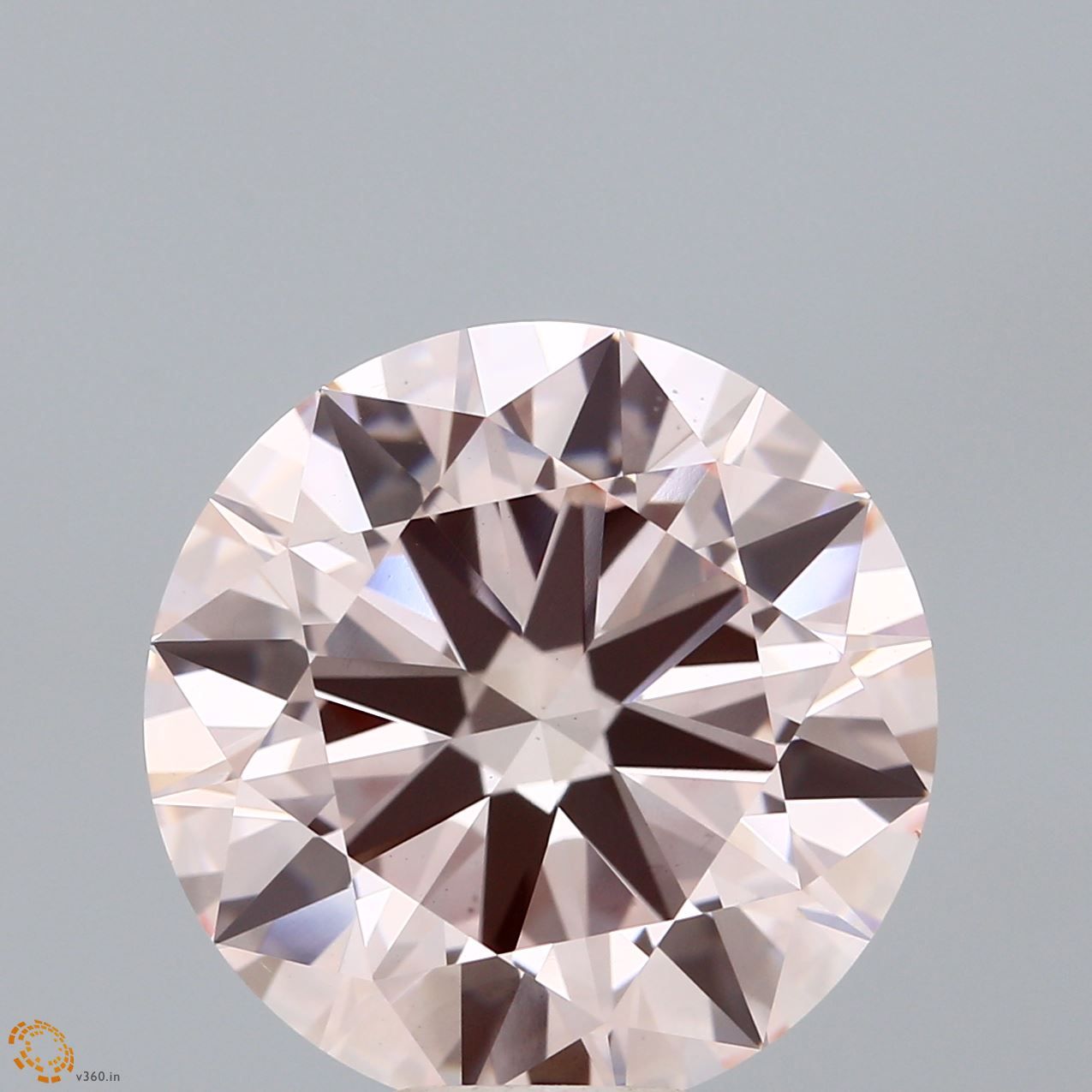 10.02 Carat Round Cut Fancy Pink