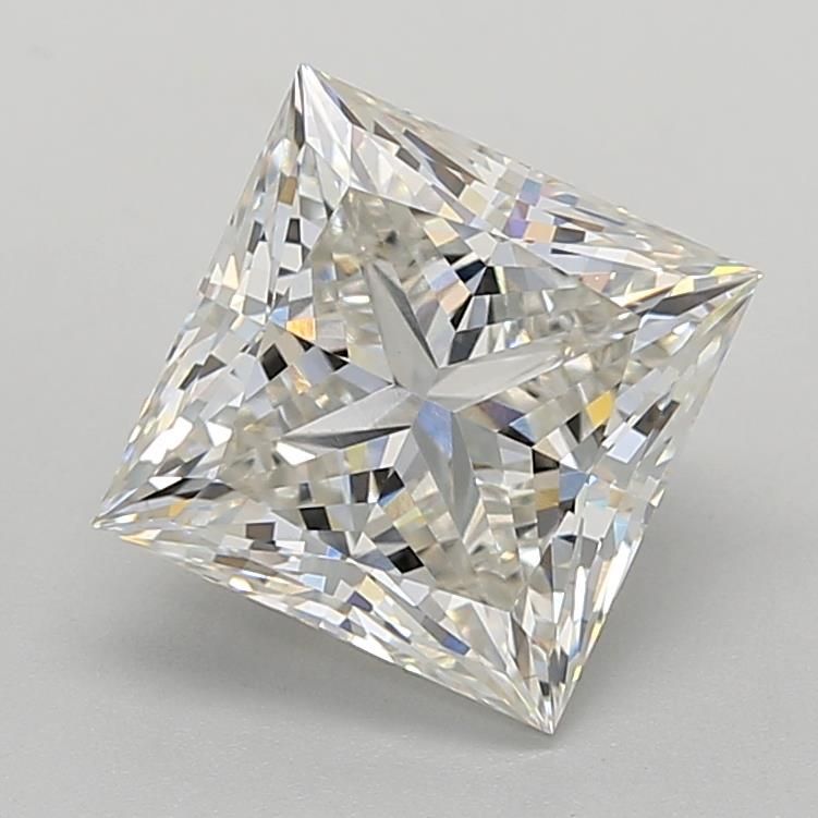4.07 Carat F-VVS2 Princess Lab Diamond