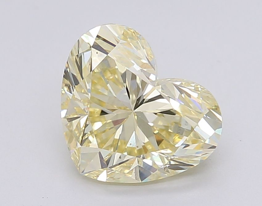 2.5 Carat Heart Cut Fancy Yellow