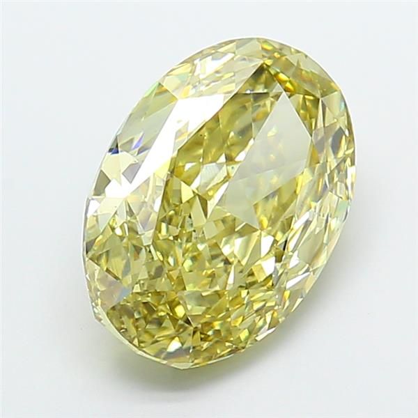 5.13 Carat Oval Cut Fancy Yellow