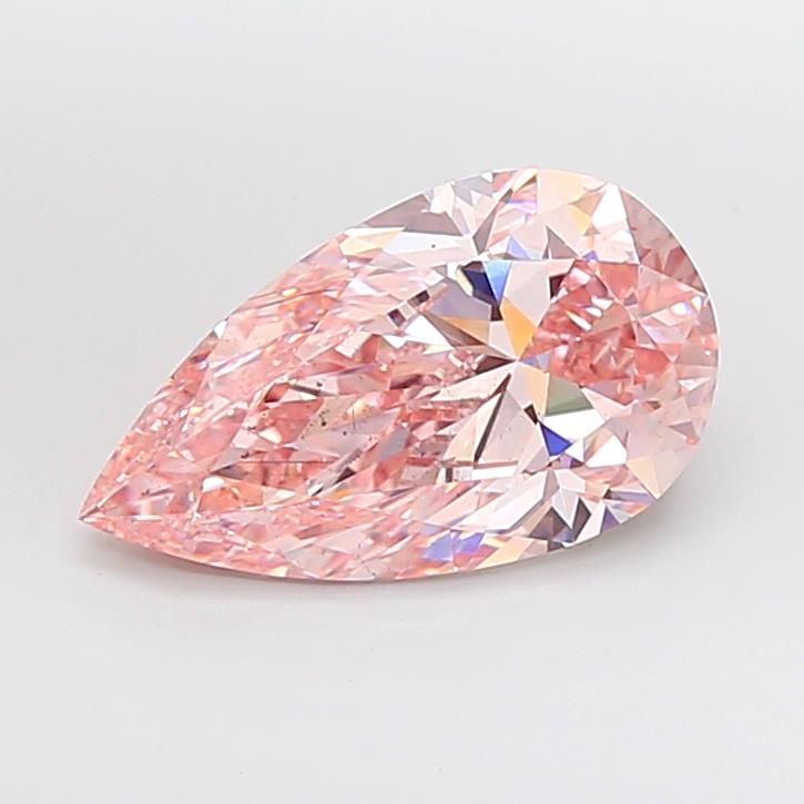 5.02 Carat Pear Cut Fancy Pink