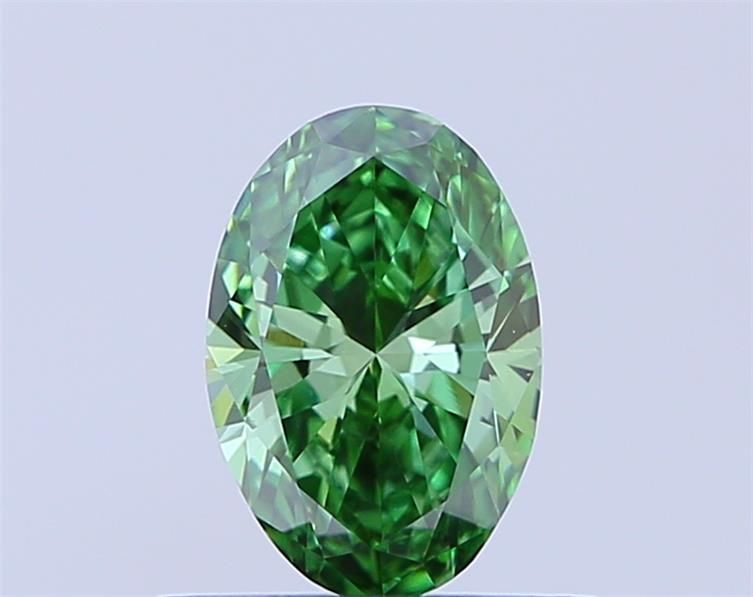 0.56 Carat Green VS1 Oval Diamond