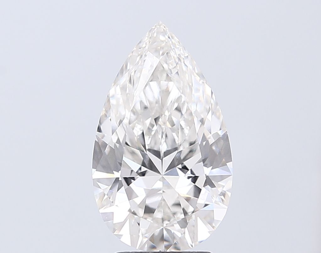 3.05 Carat F-VVS2 Pear Lab Diamond