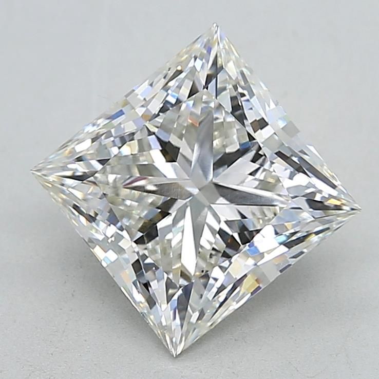 4.06 Carat G-VS1 Princess Lab Diamond