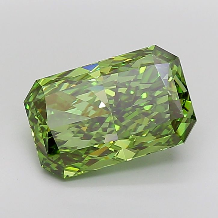 7.22 Carat Radiant Cut Fancy Green
