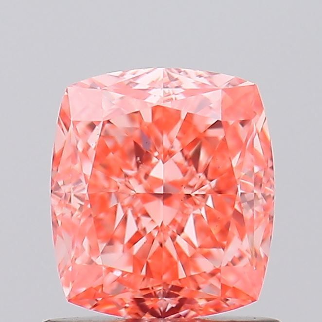 1.18 Carat Orange VS2 Cushion Diamond