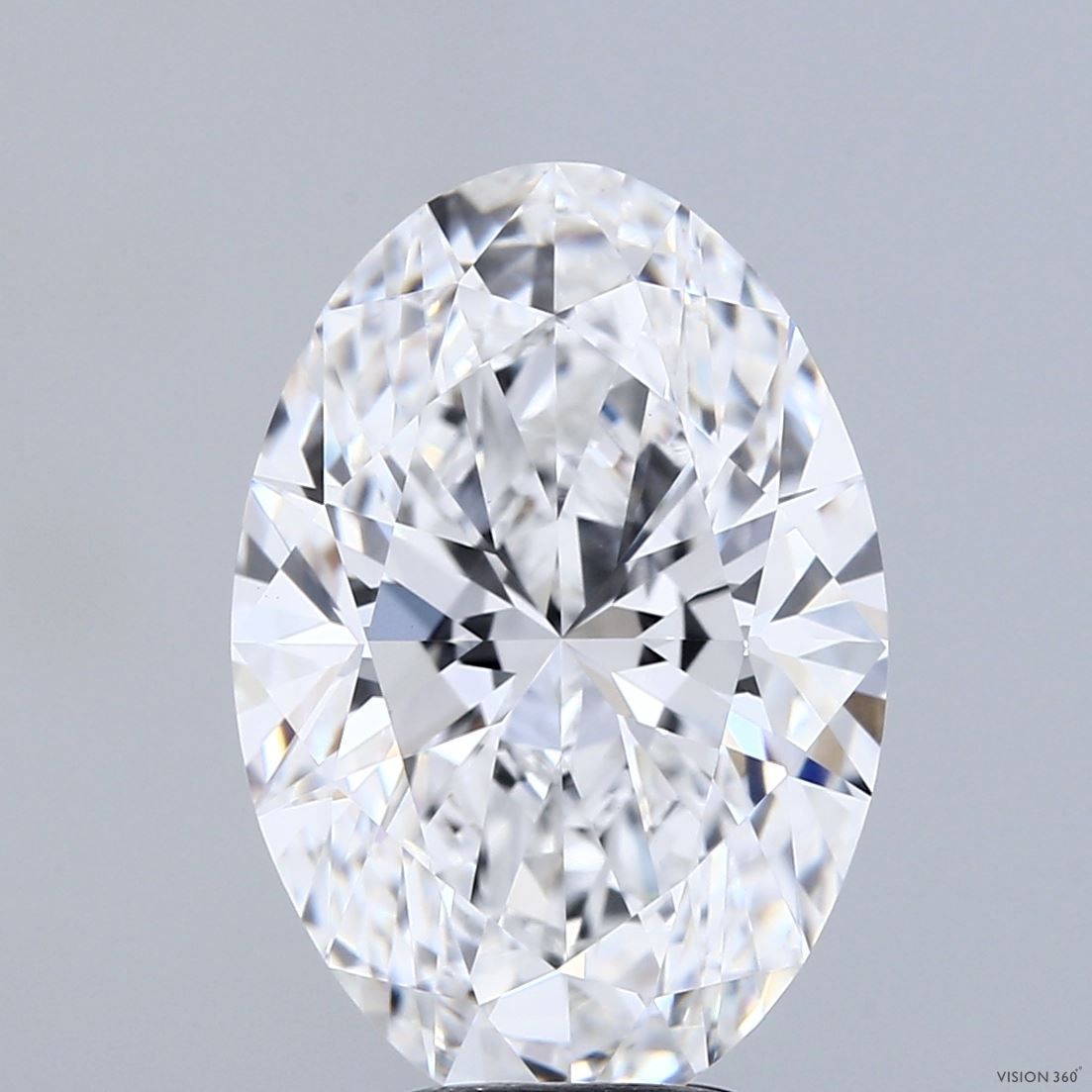 6.08 Carat D-VVS2 Oval Lab Diamond