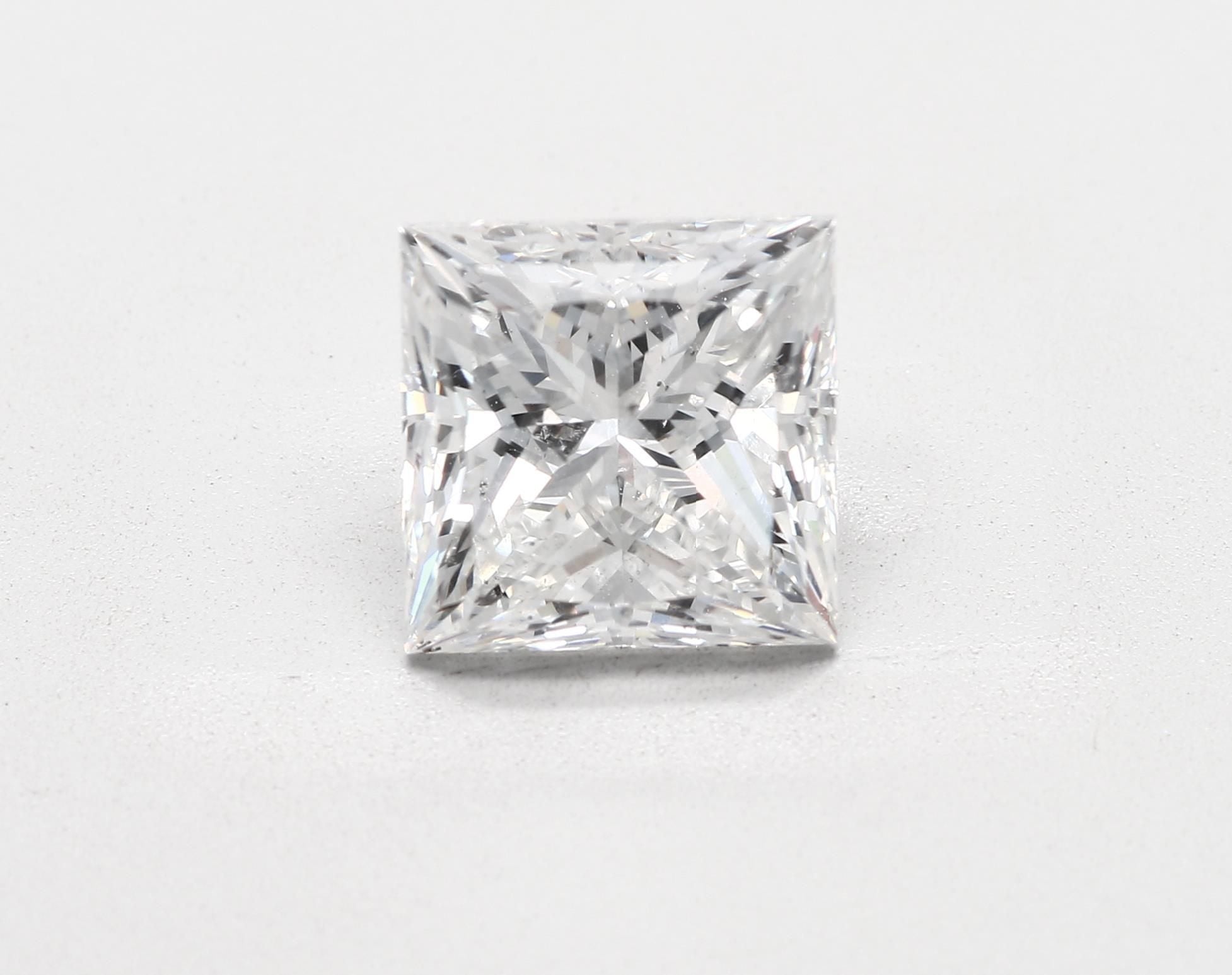 3.03 Carat G-SI2 Princess Cut Diamond