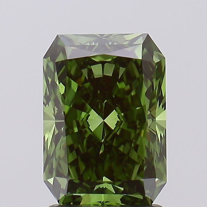 1.86 Carat Radiant Cut Fancy Green