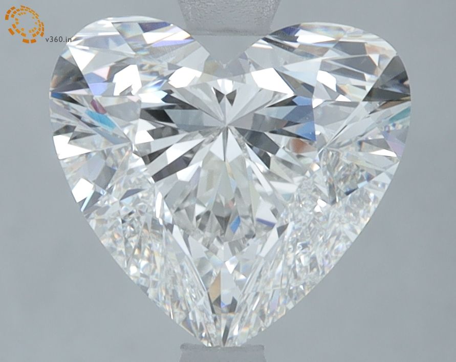 3.20 Carat F-VVS2 Heart Lab Diamond