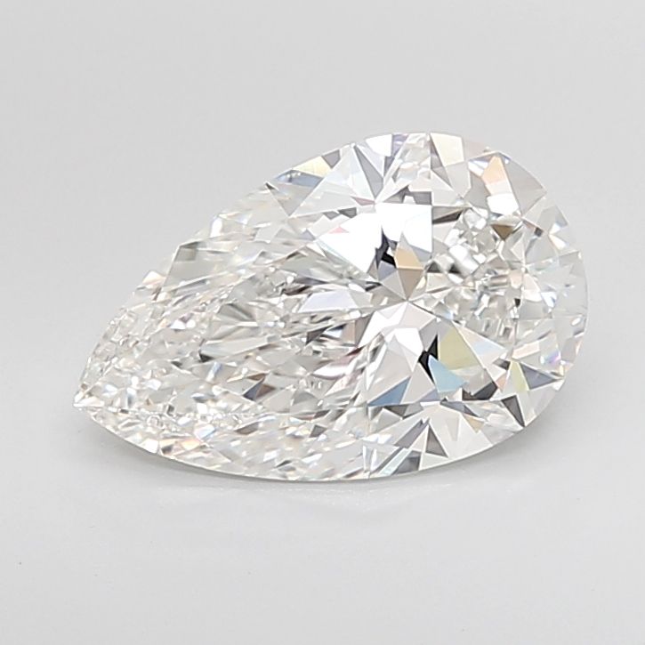 4.49 Carat F-VVS2 Pear Lab Diamond