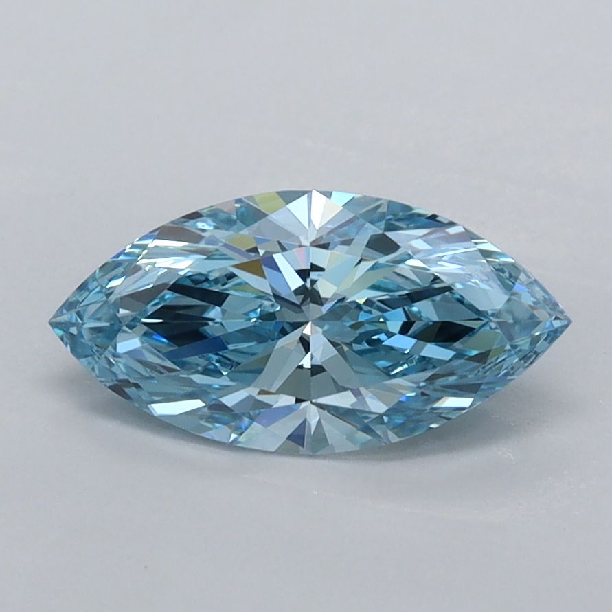 0.99 Carat Marquise Cut Fancy Blue
