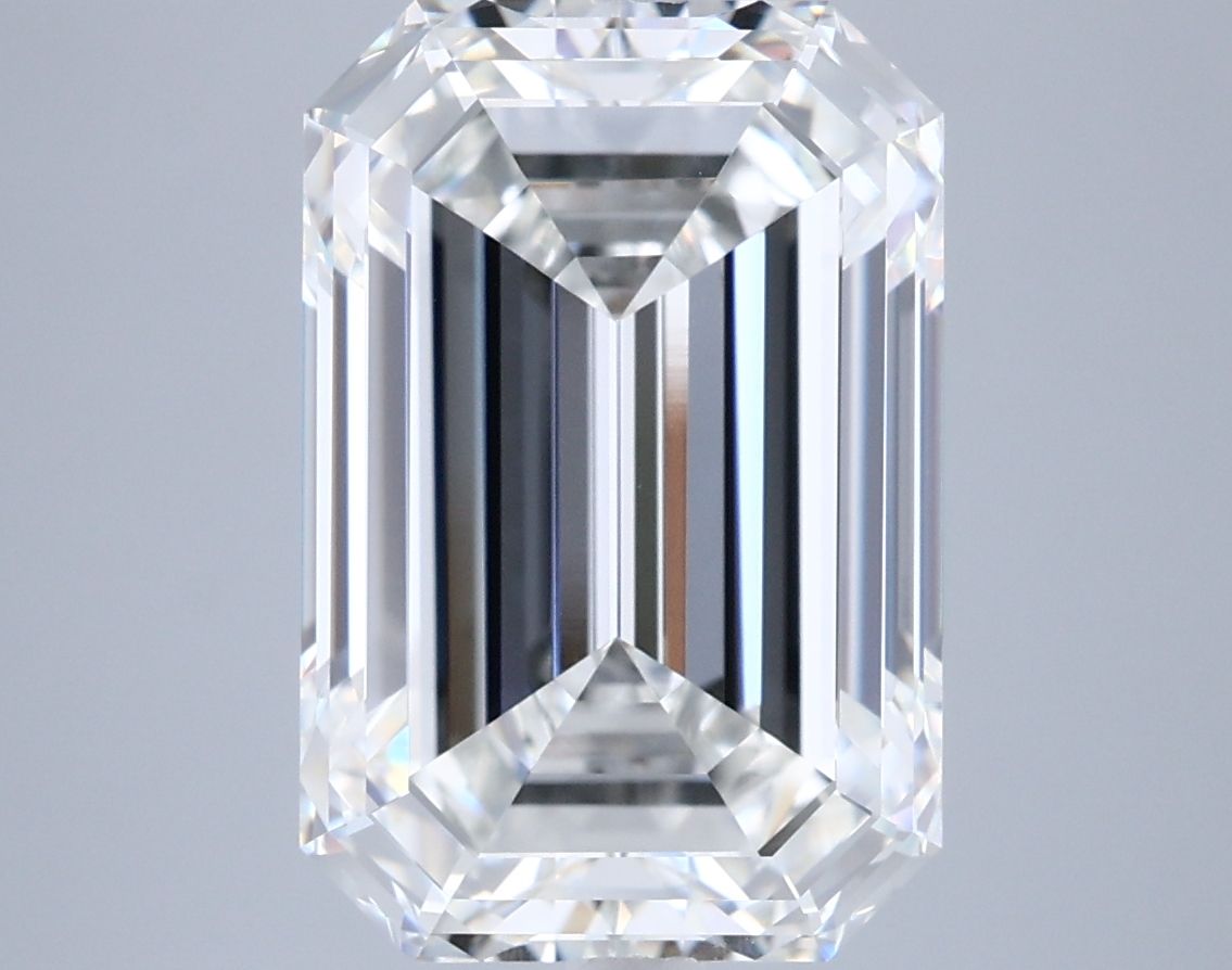 6.56 Carat F-VVS2 Emerald Lab Diamond