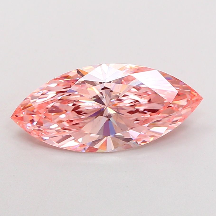 4.07 Carat Marquise Cut Fancy Pink