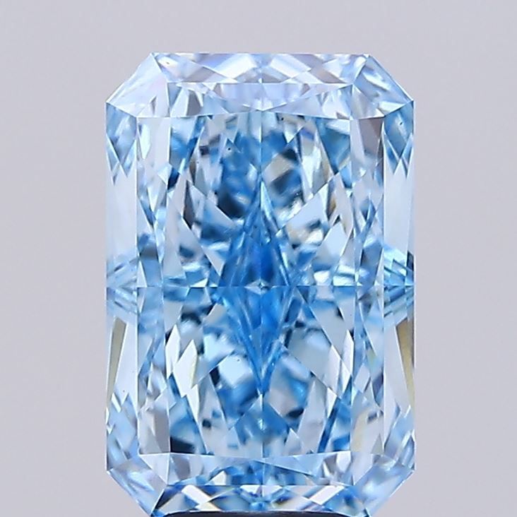 5.05 Carat Radiant Cut Fancy Blue