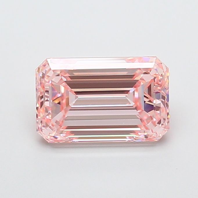 3.00 Carat Emerald Cut Fancy Pink
