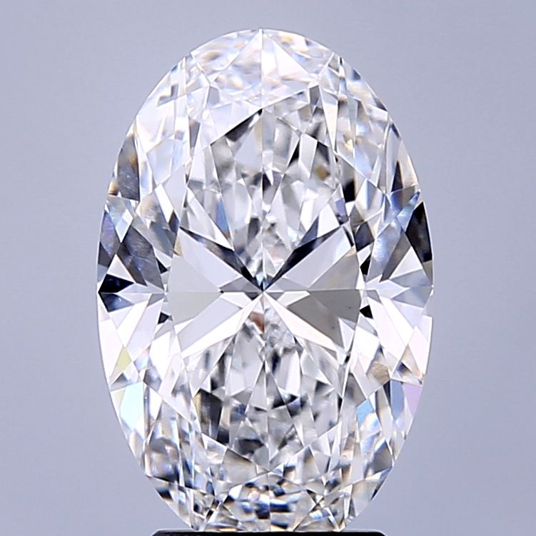 3.64 Carat D-VVS2 Oval Lab Diamond