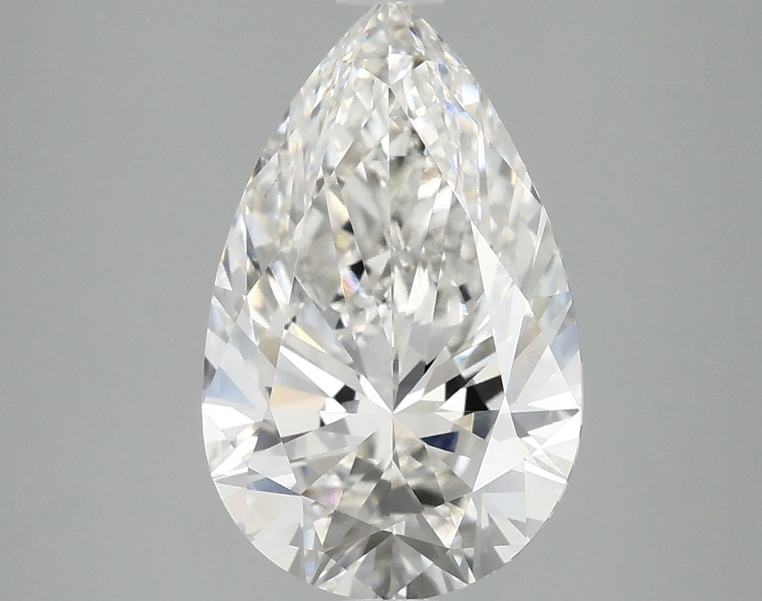 3.02 Carat G-VVS1 Pear Lab Diamond