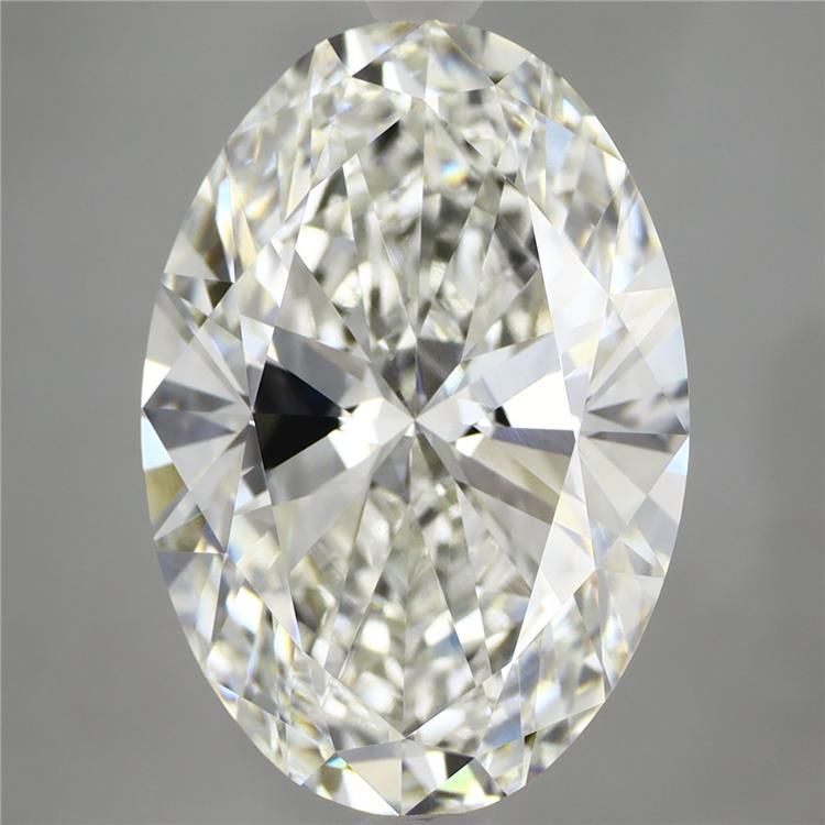 6.89 Carat F-VVS2 Oval Lab Diamond