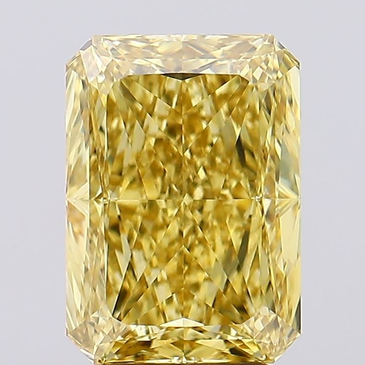 4.57 Carat Radiant Cut Fancy Yellow