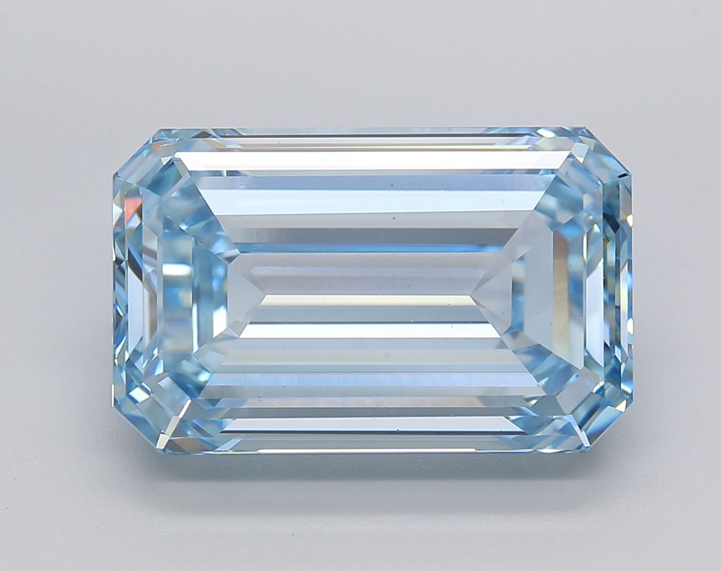 10.21 Carat Emerald Cut Fancy Blue