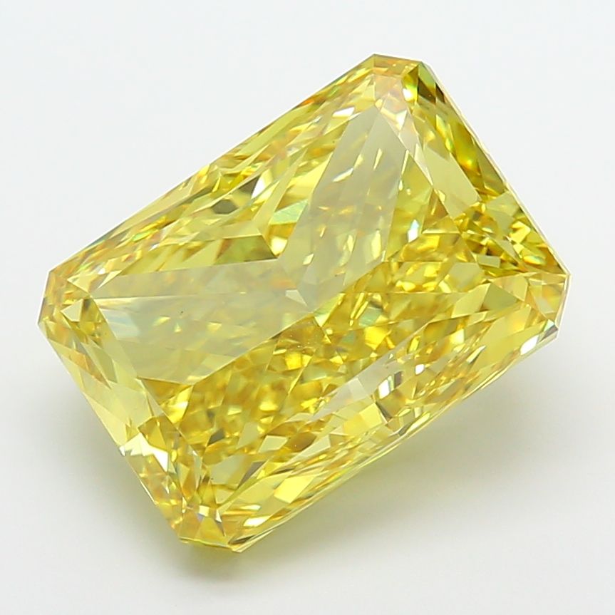 14.04 Carat Radiant Cut Fancy Yellow