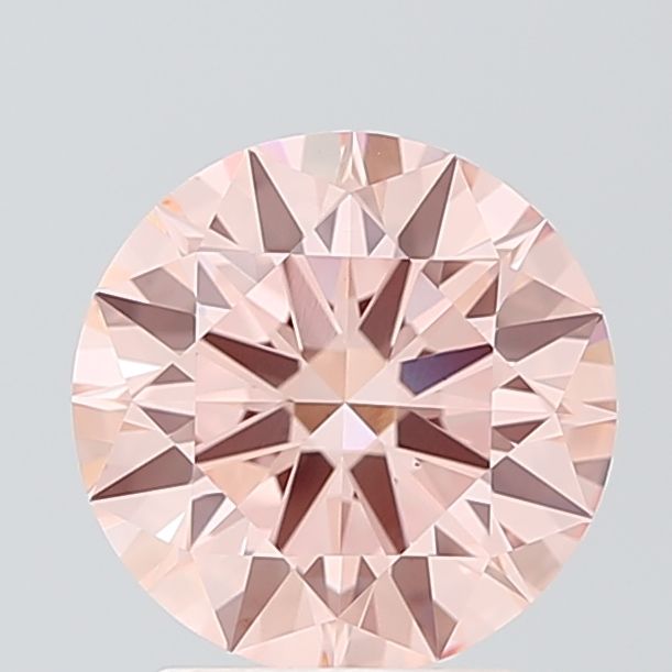 2.51 Carat Round Cut Fancy Pink