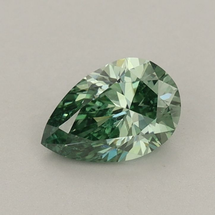 0.59 Carat Pear Cut Fancy Green