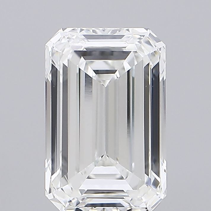 5.01 Carat F-VVS2 Emerald Lab Diamond