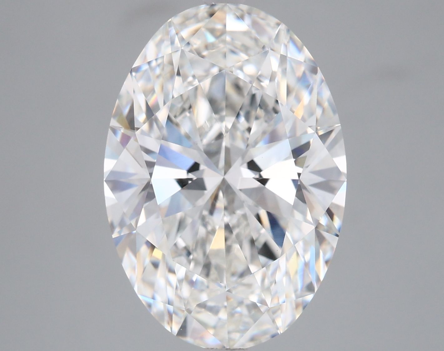 5.07 Carat F-VVS2 Oval Lab Diamond