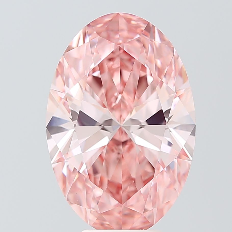 6.11 Carat Oval Cut Fancy Pink