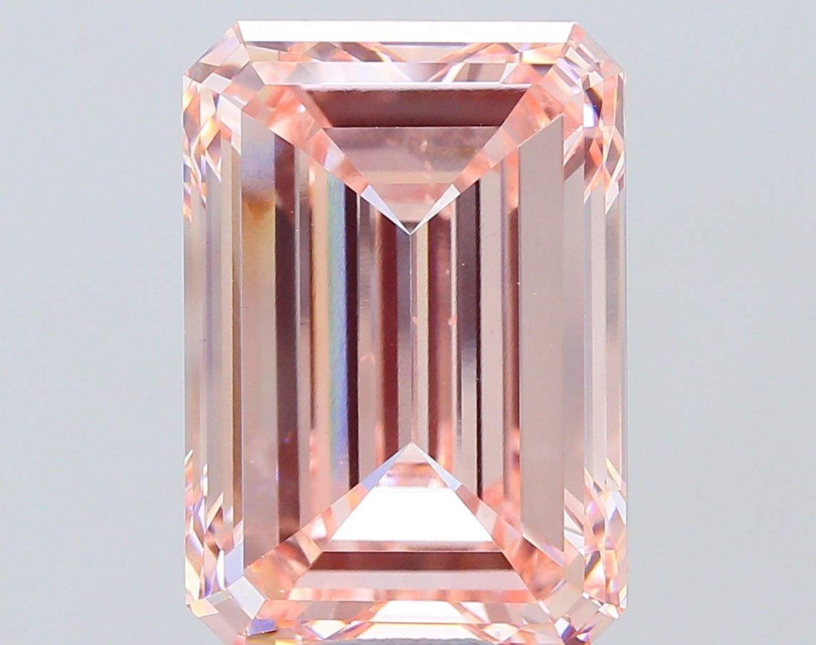 15.01 Carat Emerald Cut Fancy Pink