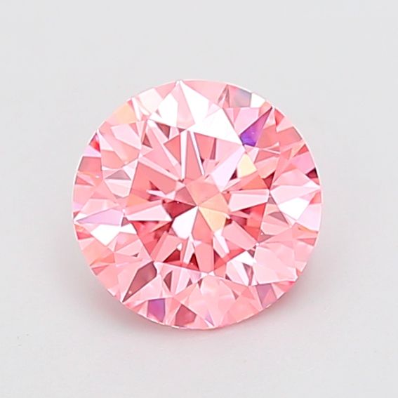 1.53 Carat Round Cut Fancy Pink