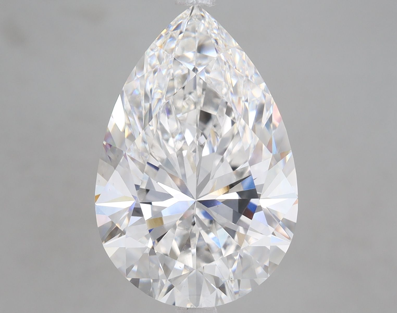 7.08 Carat F-VS1 Pear Lab Diamond