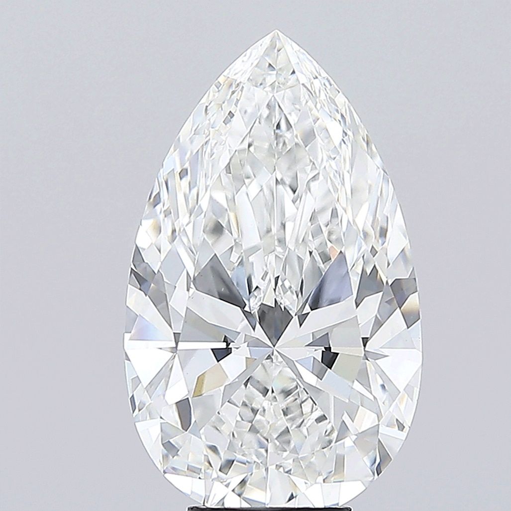 7.53 Carat E-VVS2 Pear Lab Diamond