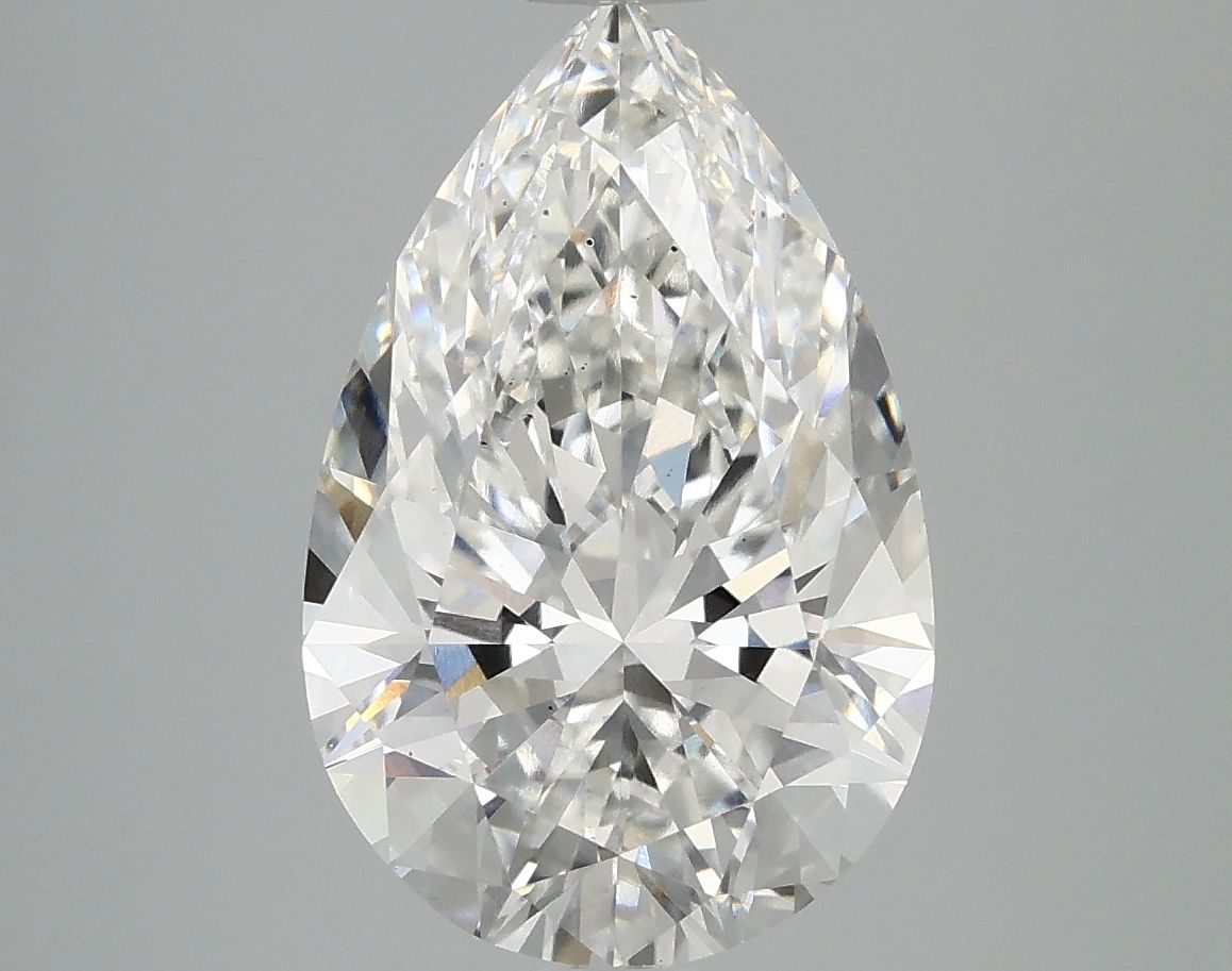 4.04 Carat G-VS2 Pear Lab Diamond